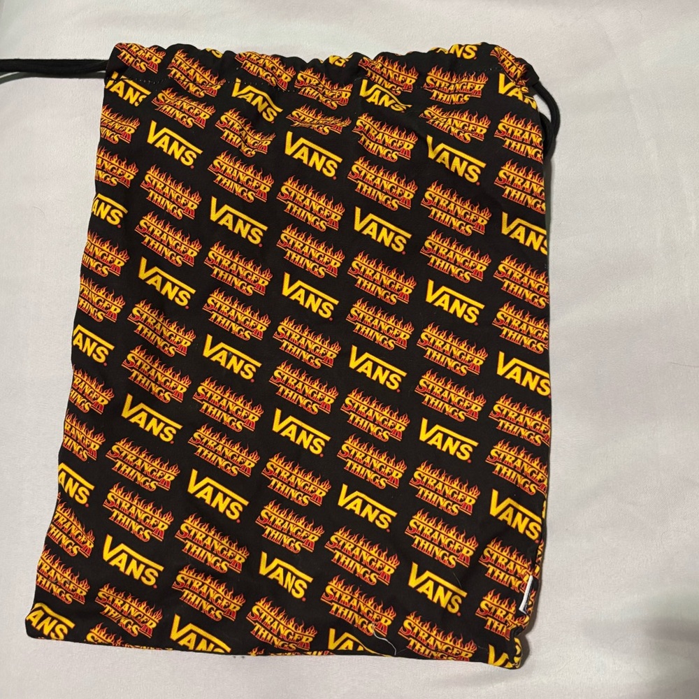 Vans x Stranger Things Canvas Drawstring Bag Netflix Collab Limited NEW